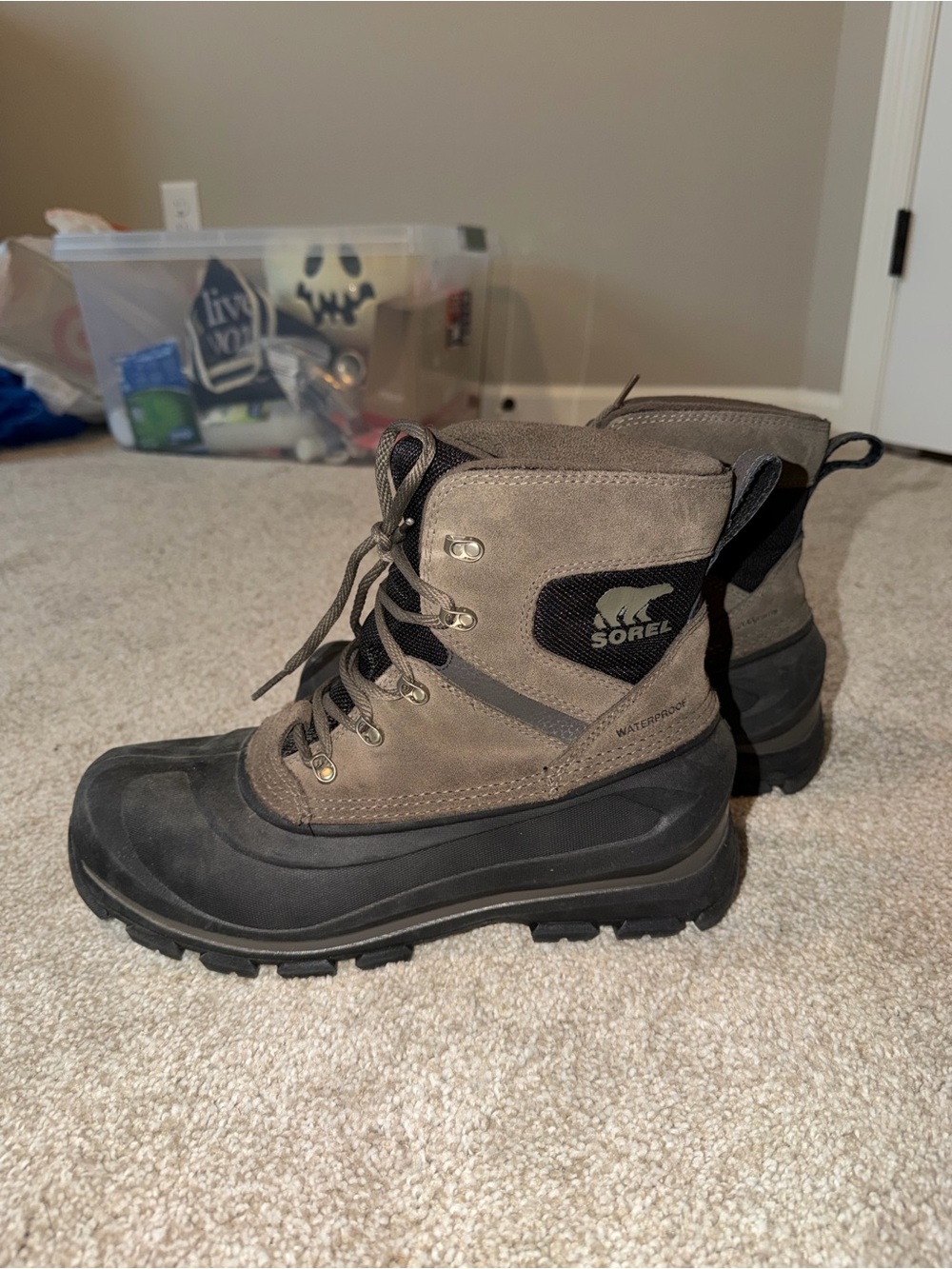 Sorel Buxton Lace Waterproof Boots Mens Size 8.5
